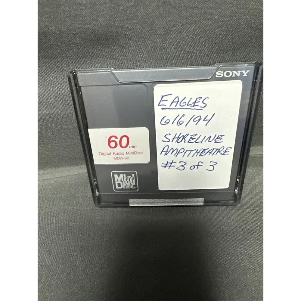 3 Sony's First Minidisc Used Recorded, Pink Floyd, Eagles”94” 3 Disc’s